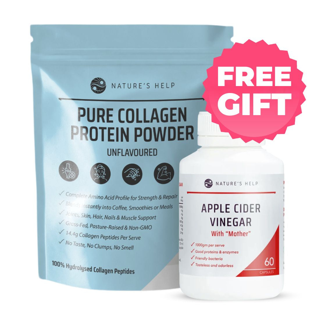 Pure Collagen Protein Powder Buy 1, Get Free ACV