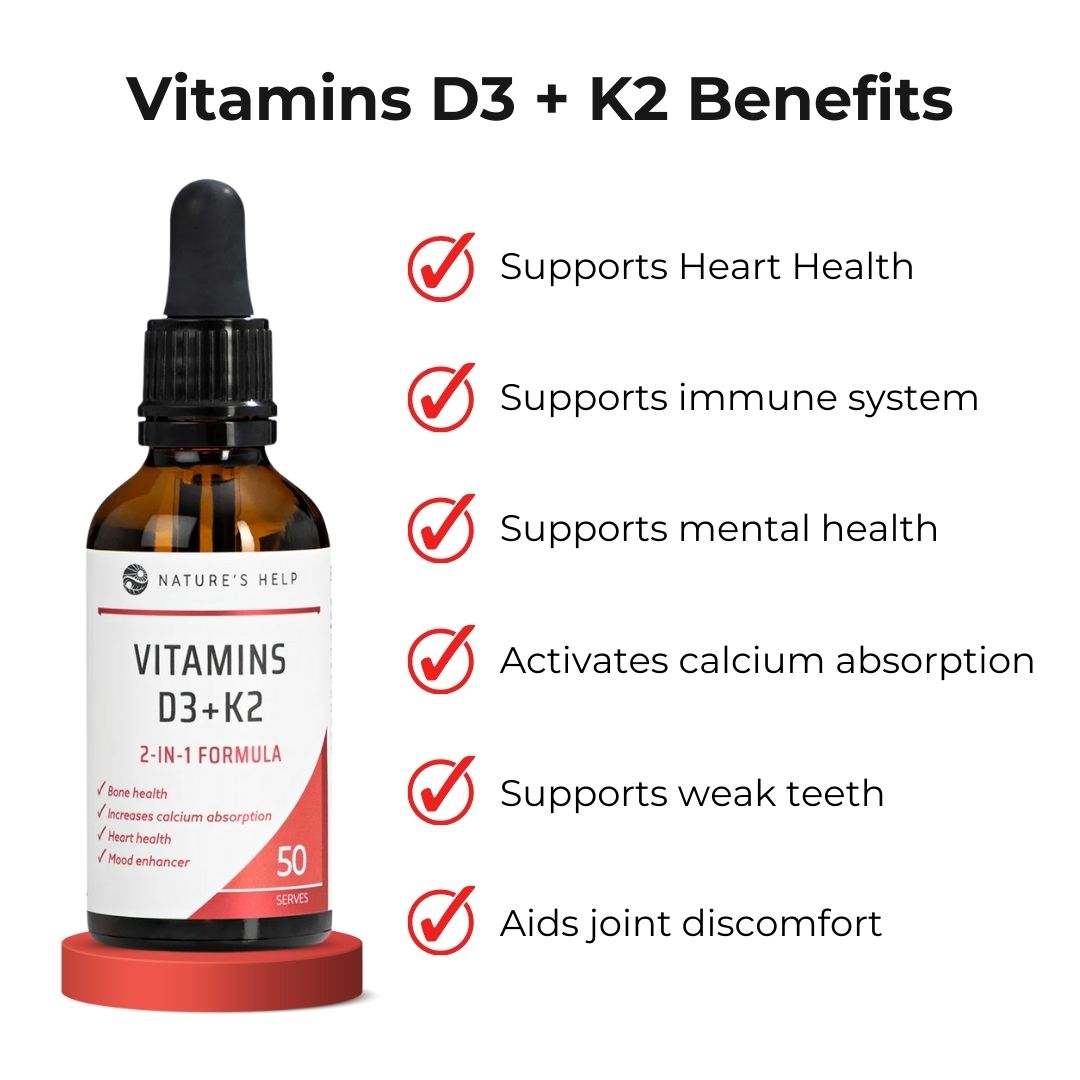D3 and K2 - Bone & Heart Health 50mL