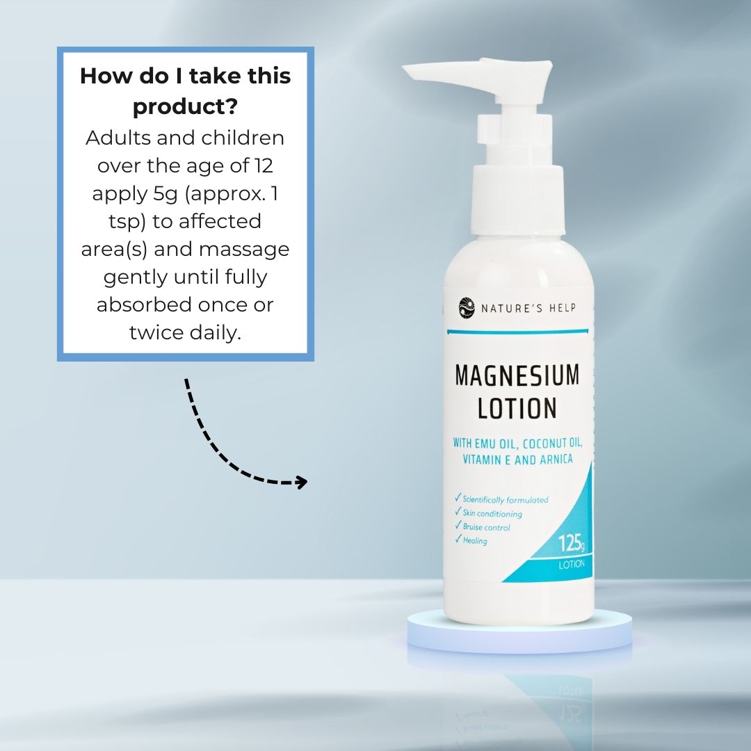 Magnesium Lotion with Emu & Coconut Oil – 125g