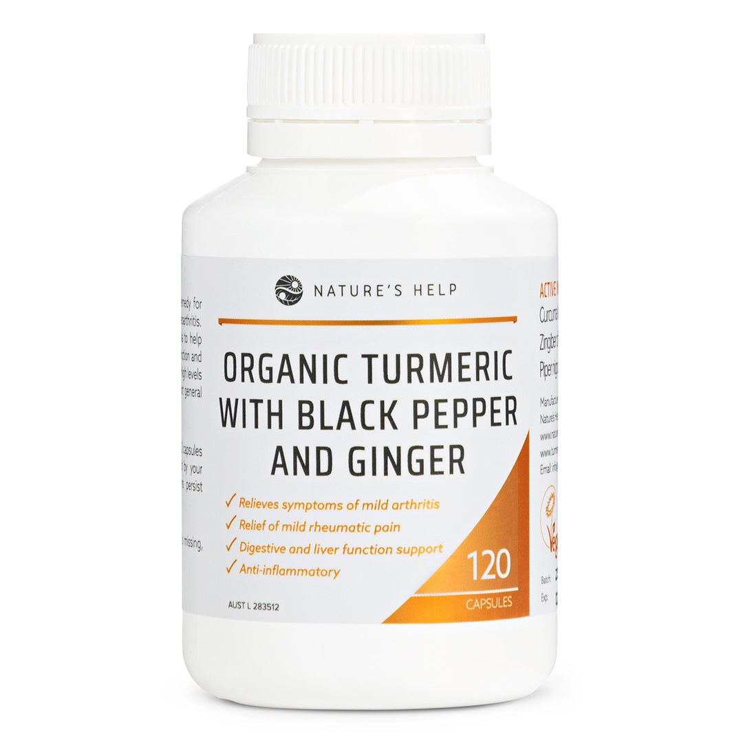 Organic Turmeric Capsules & D3+K2 Pack Plus FREE Pill Case