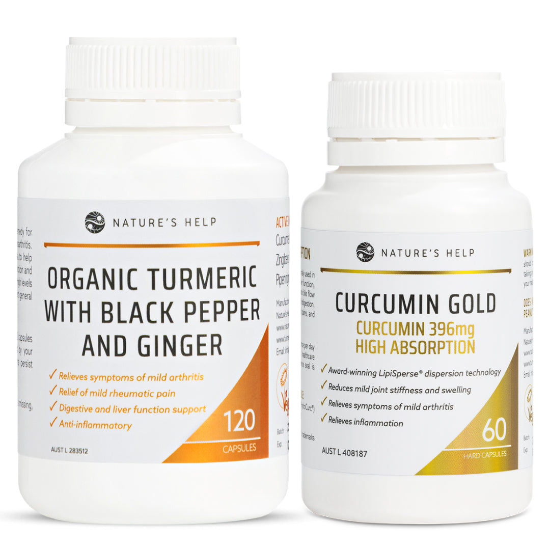 Organic Turmeric &amp; Curcumin Gold Pack