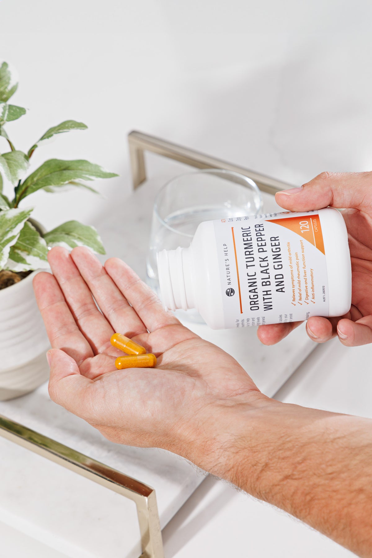 Organic Turmeric Capsules and ViraGuard - Anti-Inflammatory & Immunity Boosting