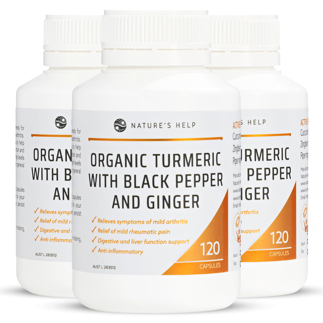 Turmeric Capsules with Black Pepper & Ginger