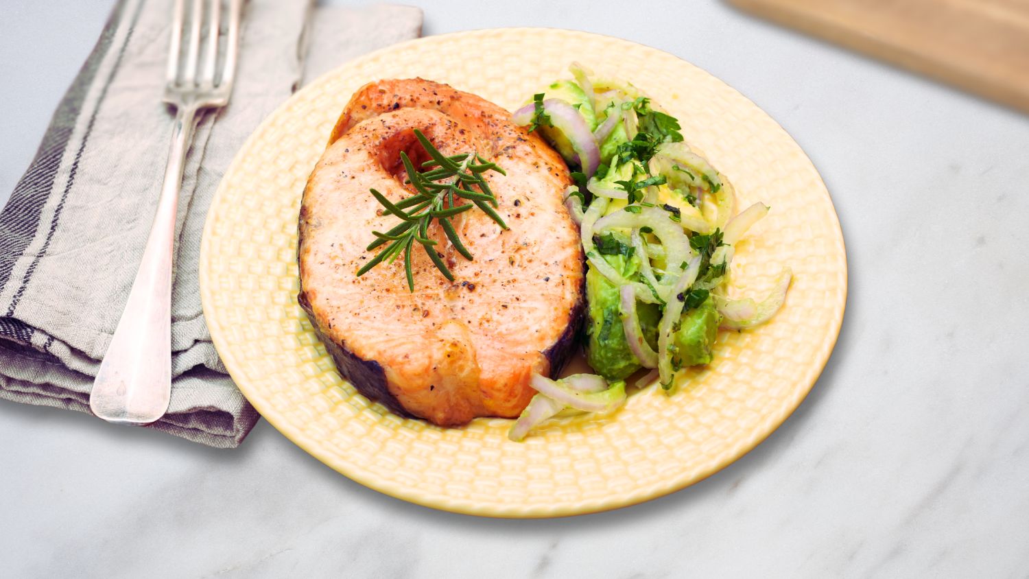 Grilled Salmon with Avocado Salsa