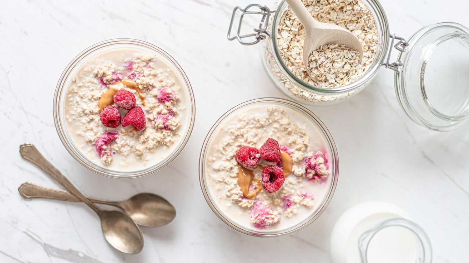 Probiotic-Rich Overnight Oats with Collagen Boost
