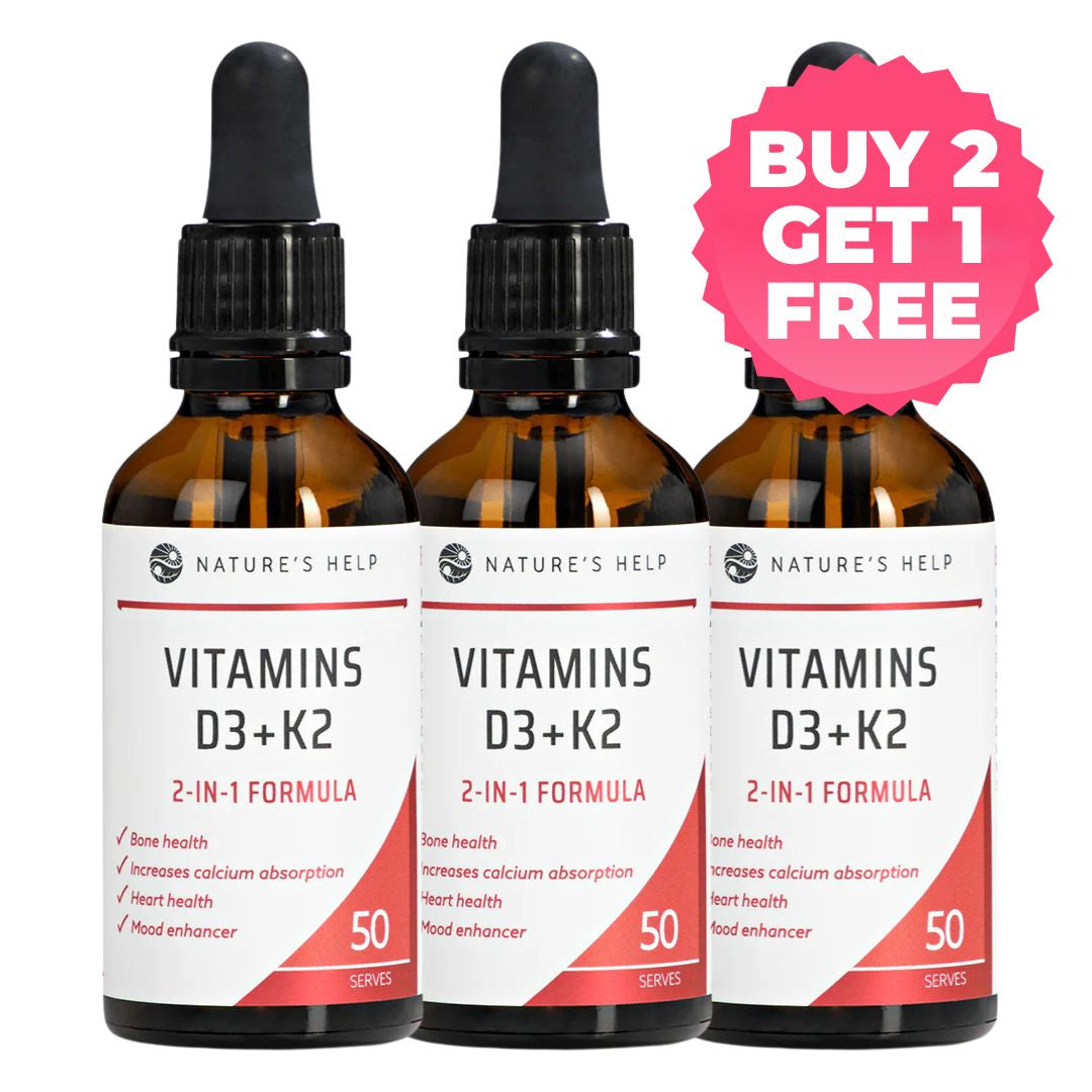 D3 and K2 - Bone &amp; Heart Health 50mL Buy 2 Get 1 FREE