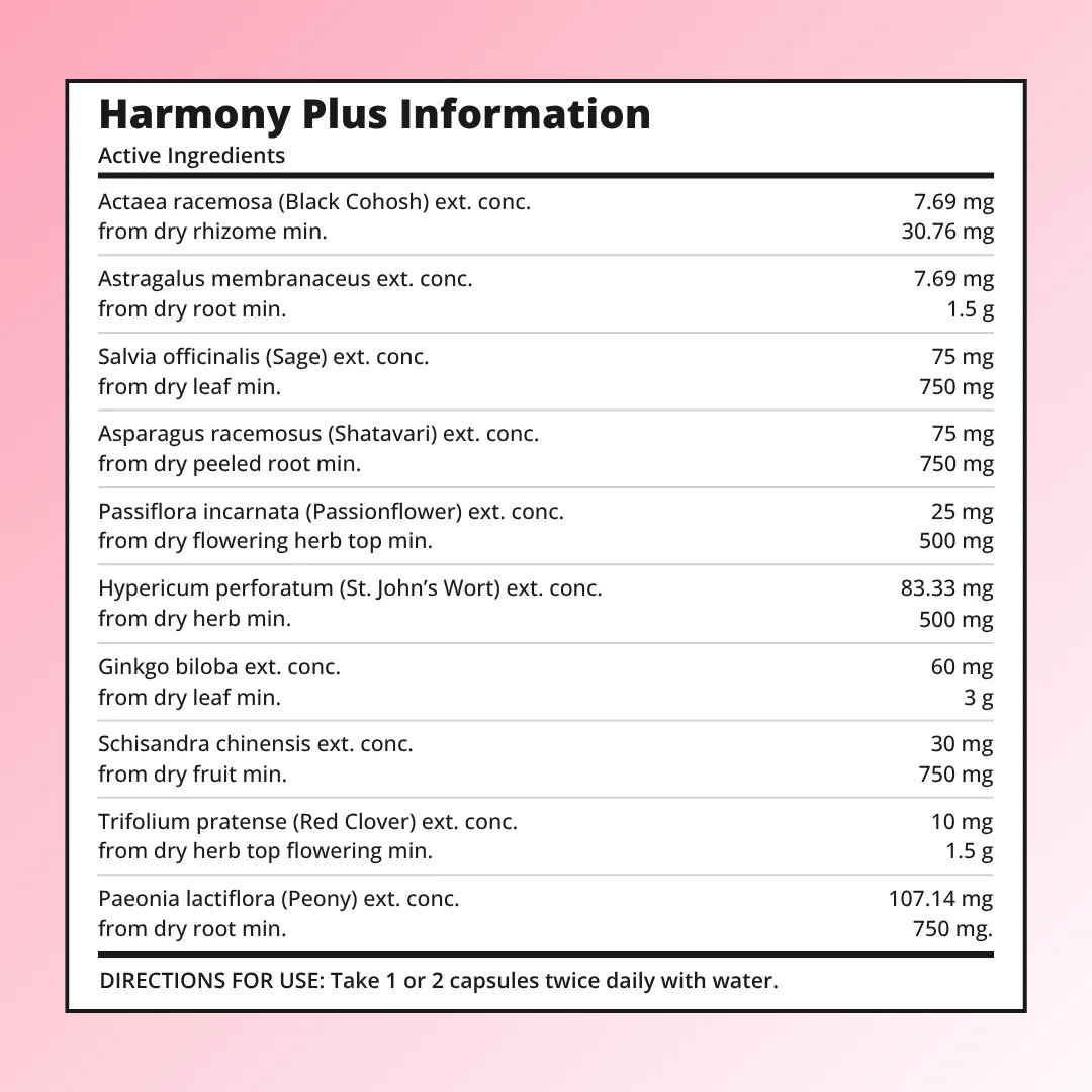 Harmony Plus Enhanced Menopause Relief