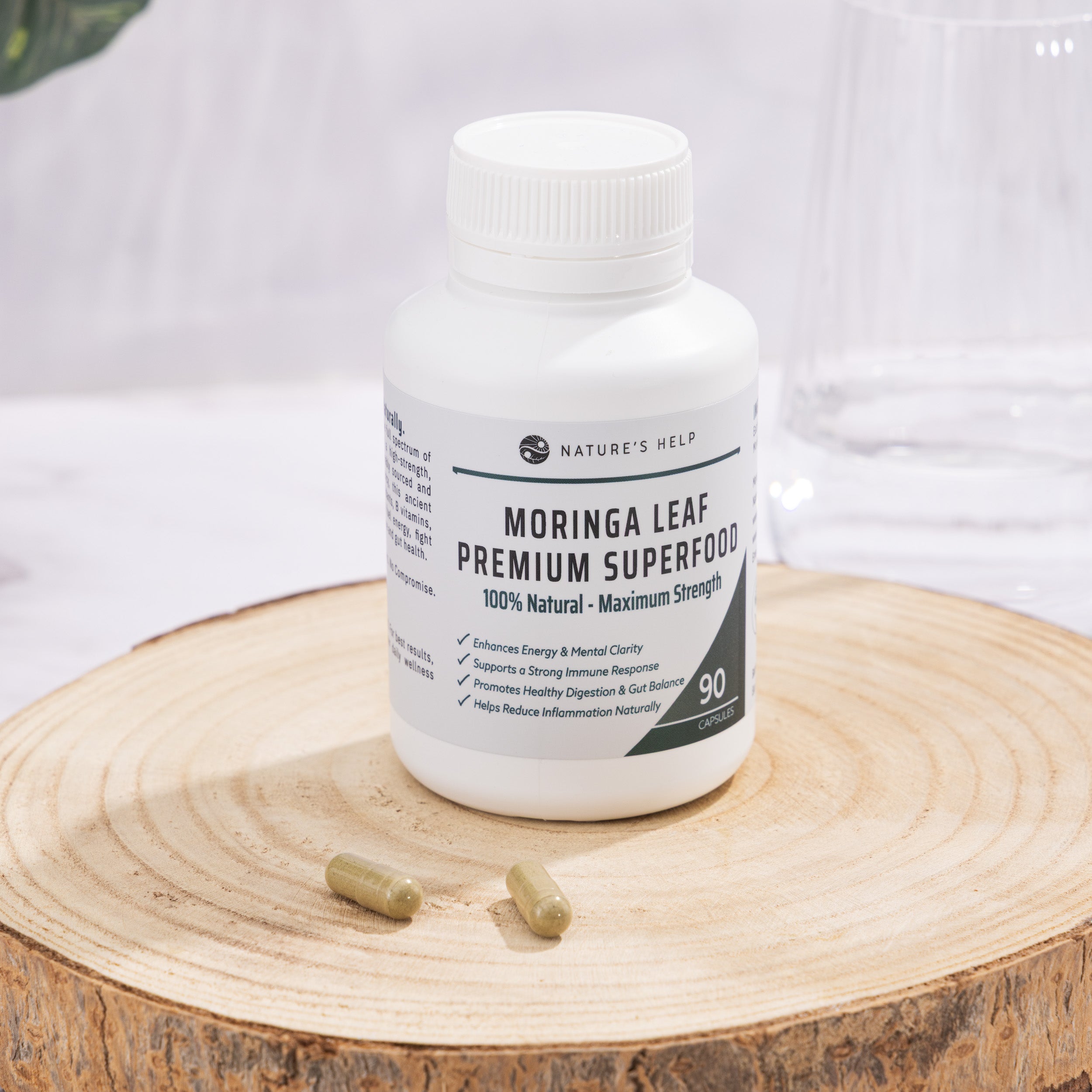 Moringa Capsules – 100% Pure, Maximum Strength, Optimal Results