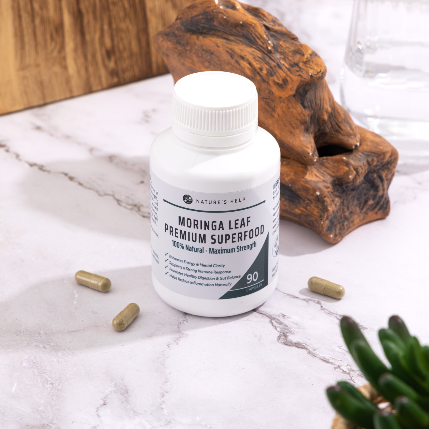 Moringa Capsules – 100% Pure, Maximum Strength, Optimal Results